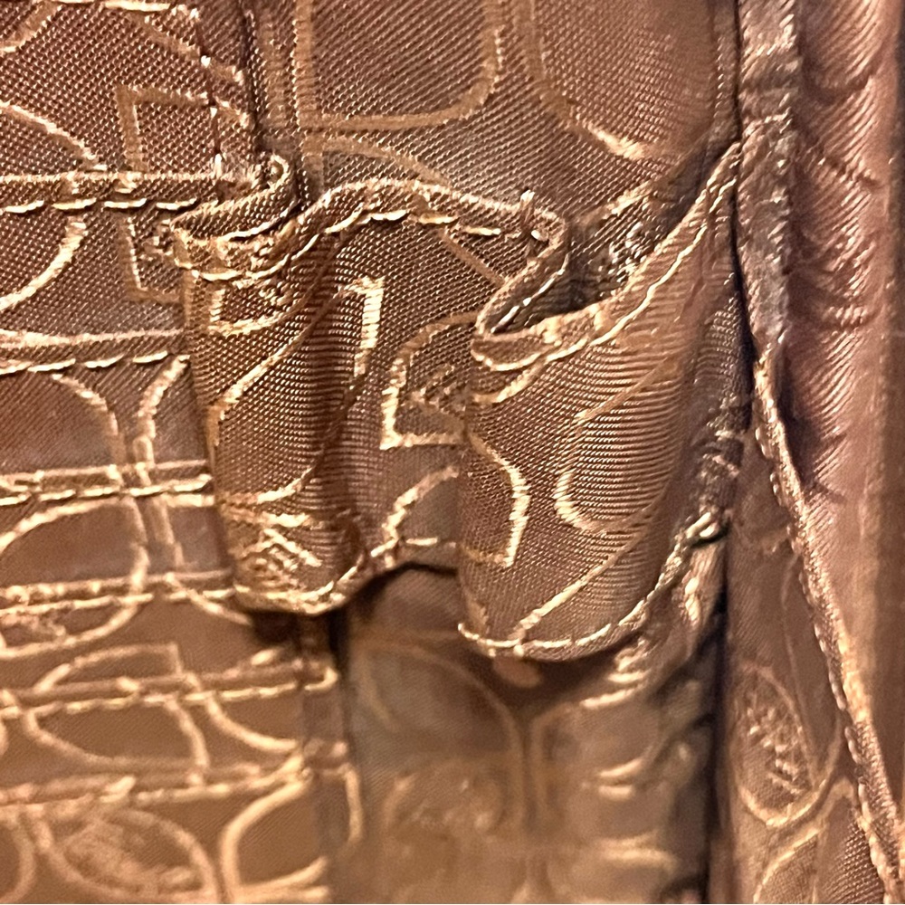 Fossil Y2K Brown Leather Crossbody Travel Multi Pocket Purse - Picture 10 of 13
